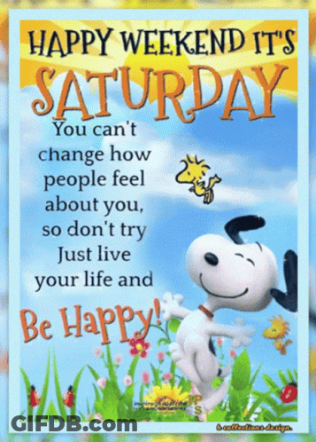 Happy Weekend It's Saturday GIF