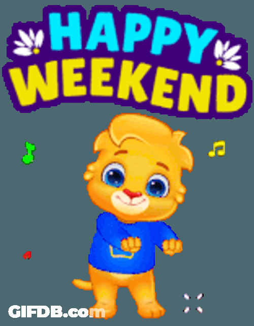 Happy Weekend Week End Sticker GIF