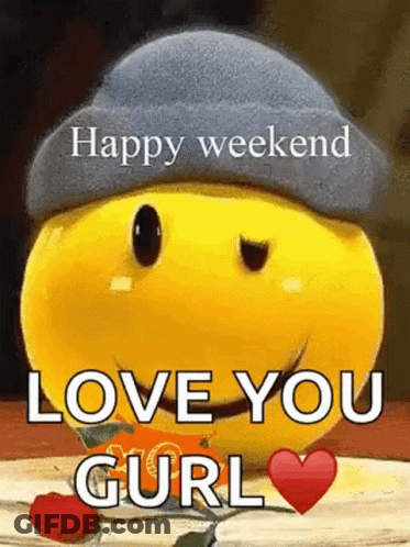 Happy Weekend Wink GIF