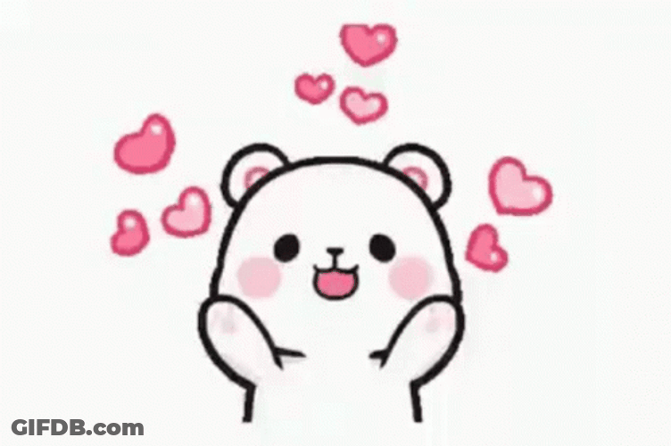Happy White Bear Best Wishes Hug GIF