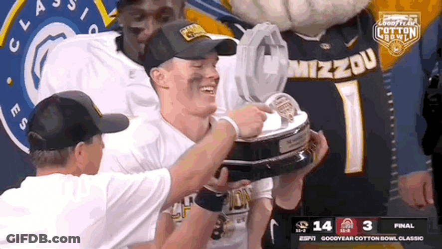 Happy Win Mizzou Champion GIF