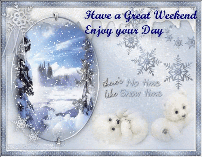 Happy Winter Saturday No Time Like Snow Time GIF
