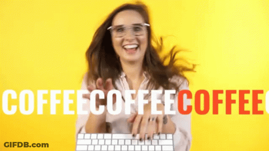 Happy Woman Coffee Caffeine GIF