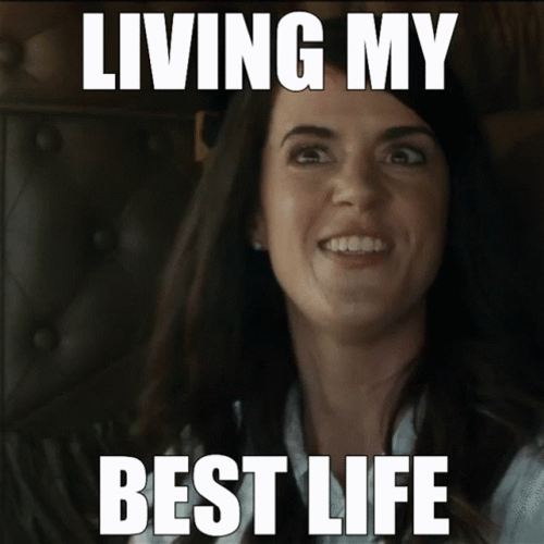 Happy Woman Living The Dream GIF