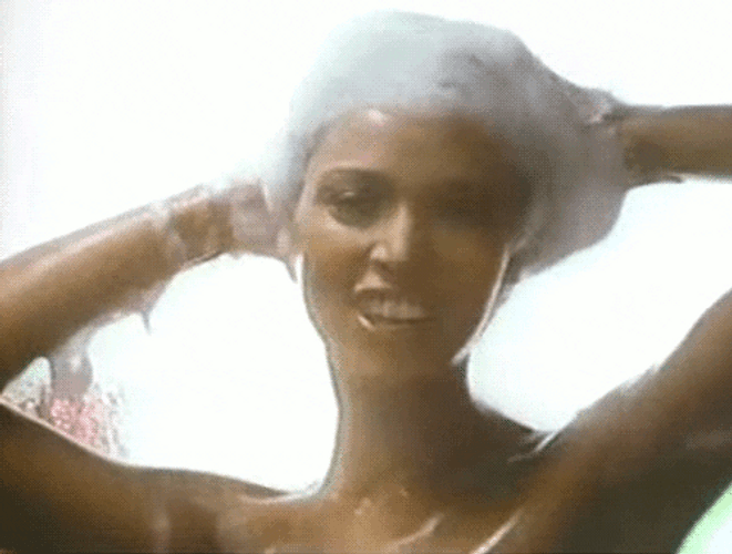 Happy Woman Shower Time GIF