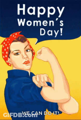 Happy Women's Day Poster GIF