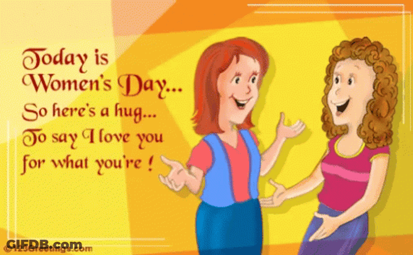 Happy Women's Day Sister Hug GIF