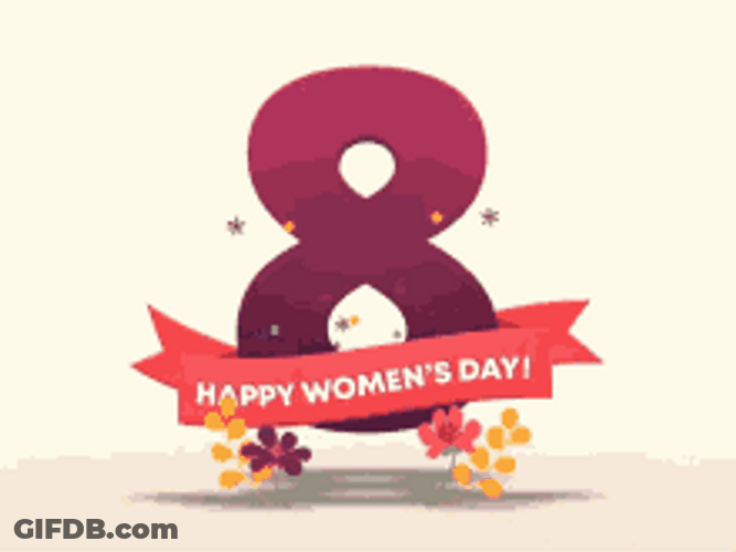 Happy Womens Day Figure 8 GIF