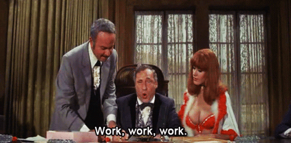 Happy Work Anniversary Hyper Workaholic GIF
