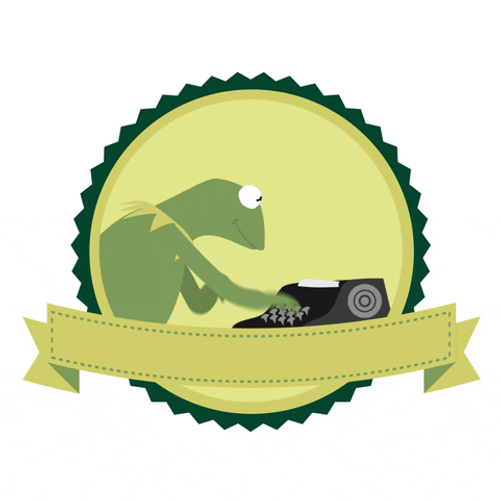 Happy Work Anniversary Kermit Badge GIF