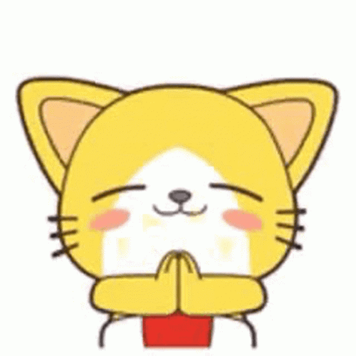 Happy Yellow Cat Aplausos GIF