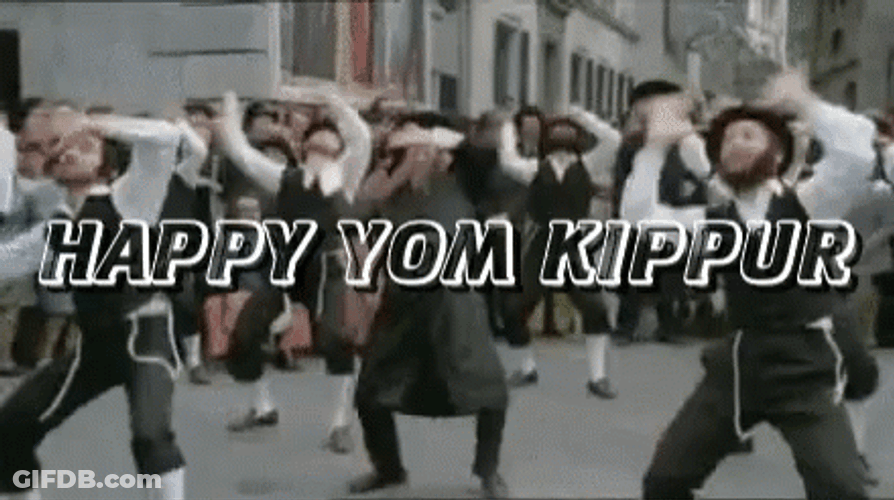 Happy Yom Kippur Greetings Holiest Day Judaism Dance GIF