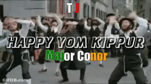 Happy Yom Kippur Major Conor People Dancing In Street GIF