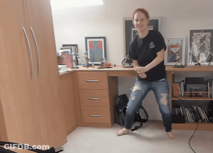 Happy Youtuber Dancing Ickey Shuffle GIF