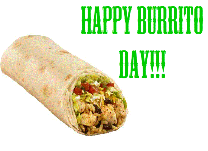 Happy Yummy Burrito Day GIF