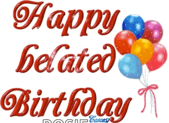 Happybelatedbirthday Baloons GIF