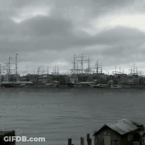 Harbor Scene With Carnegie's Crisis GIF
