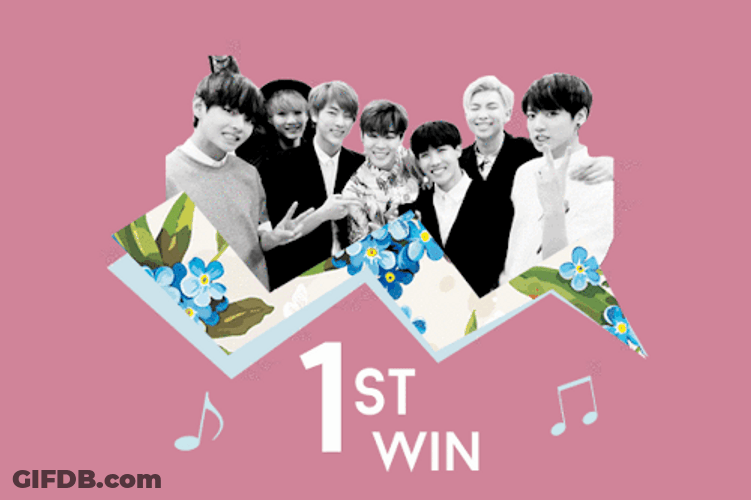 Hard Work BTS World First Win GIF