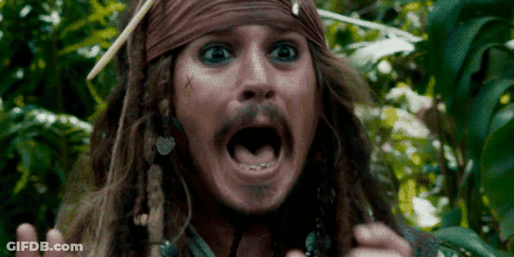 Hard Work Captain Jack Sparrow Shock GIF
