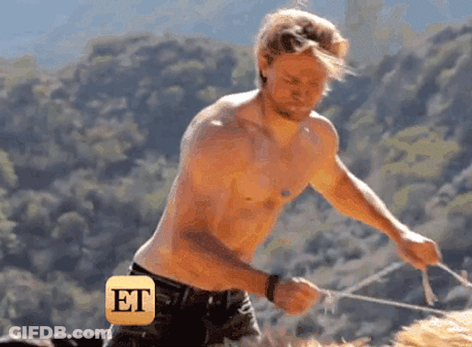 Hard Work Charlie Hunnam Strips Down GIF