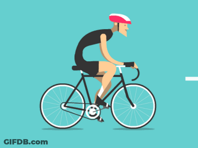 Hard Work Cycling Race GIF