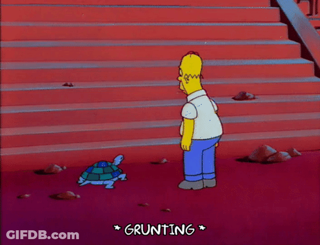 Hard Work Homer Simpson Crawling GIF