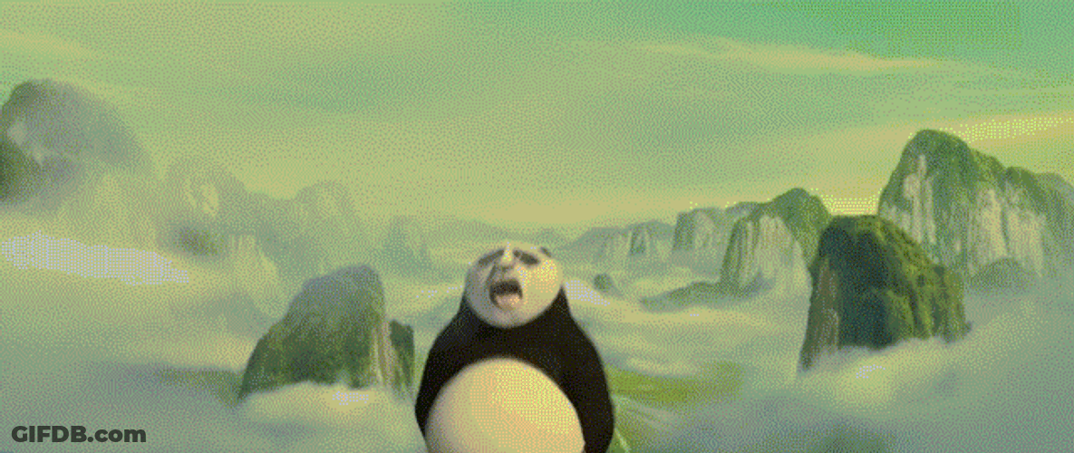 Hard Work Kung Fu Panda Fire GIF