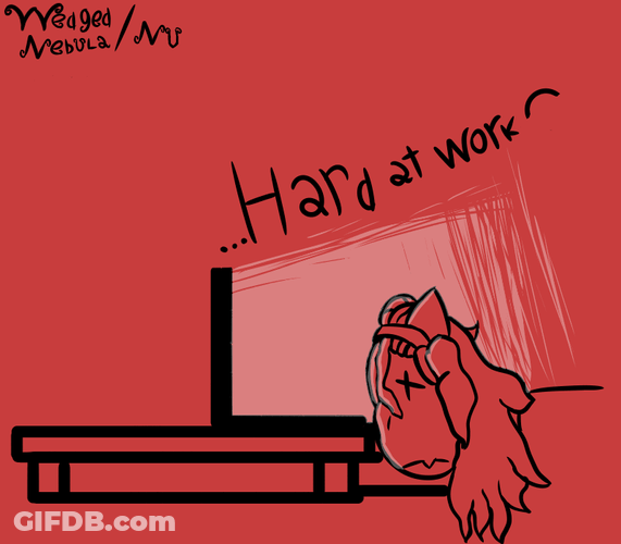 Hard Work Loading Tiring Animation GIF