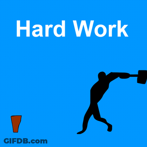 Hard Work Logo Labor GIF