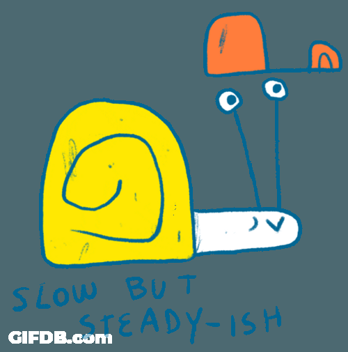 Hard Work Snail Slow But Steady GIF