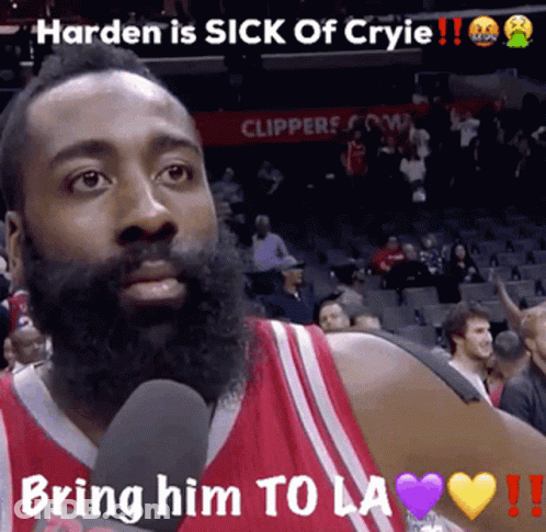 Harden Is Sick Of Cryie And Needs To Be Brought To La GIF