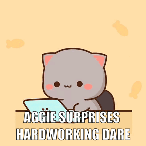 Hardworking Mochi Mochi Peach Cat GIF