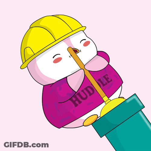Hardworking Pudgy Penguin Plumber GIF