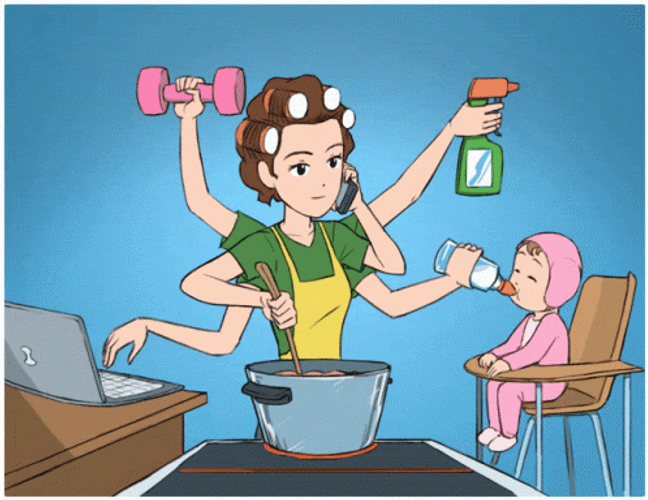 Hardworking Supermom In The World GIF