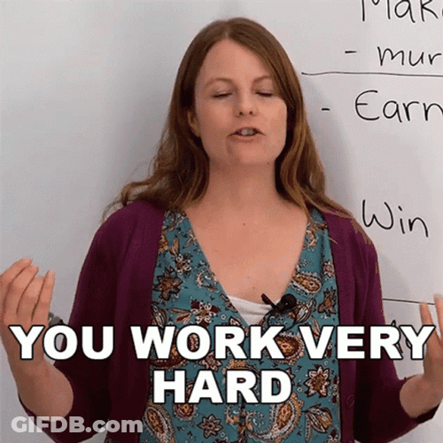 Hardworking Teacher Emma GIF