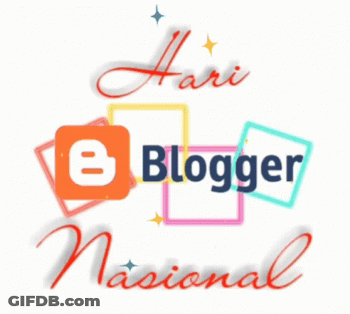 Hari Blogger Nasional E Blogger Logo GIF