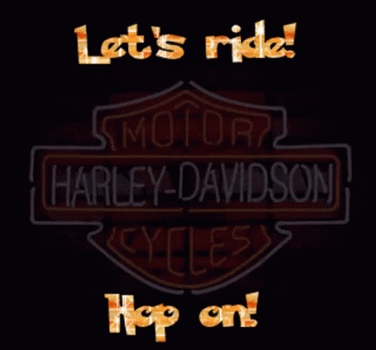 Harley Davidson Happy Birthday Hop On GIF