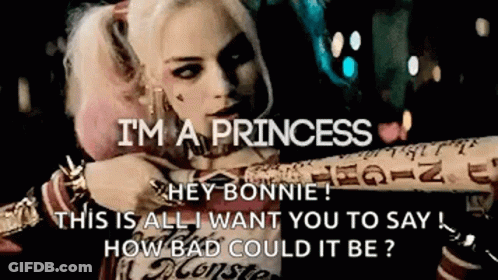 Harley Quinn As A Princess GIF