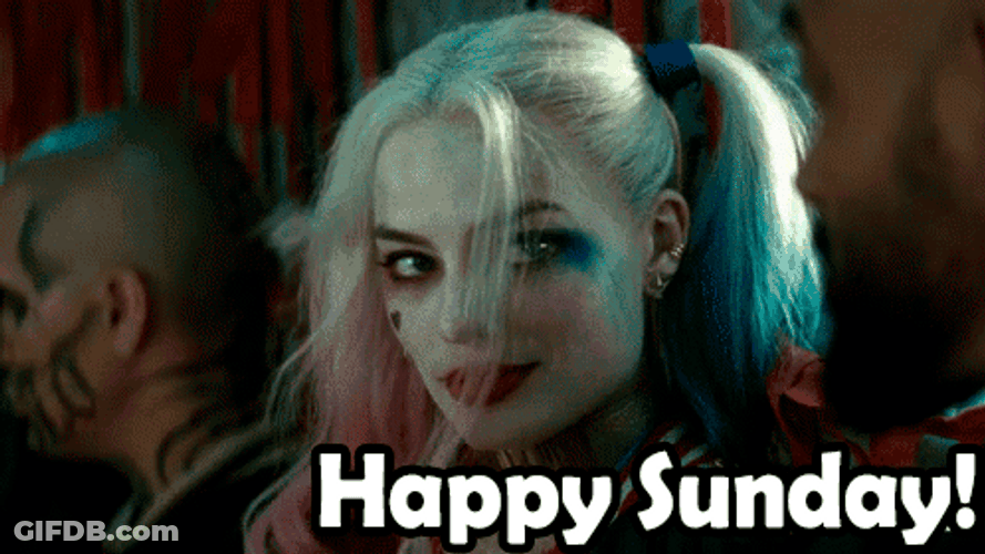 Harley Quinn Happy Sunday Suicide Squad GIF