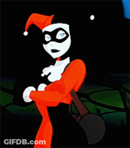 Harley Quinn Holding Gun GIF