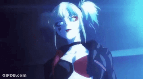 Harley Quinn Looking Serious GIF