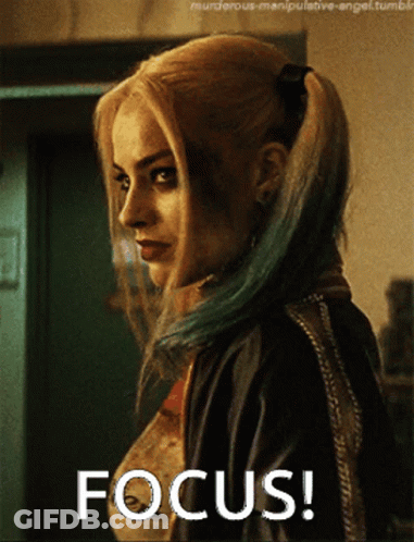 Harley Quinn Suicide Squad Focus GIF