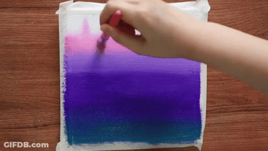 Harmonious Gradient Water Color Art GIF
