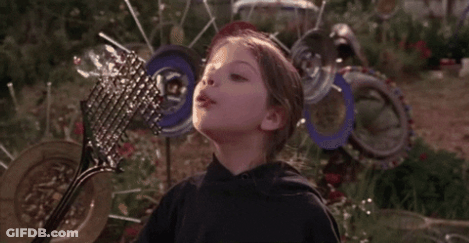 Harriet The Spy Making Bubbles GIF
