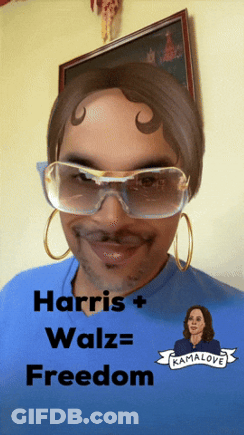 Harris Plus Walz Equals Freedom GIF