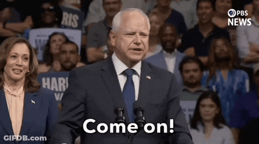 Harris Walz Come On Persuading GIF
