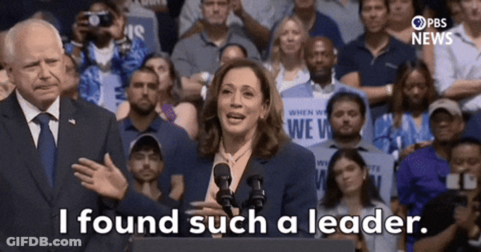 Harris Walz Found Such Leader GIF