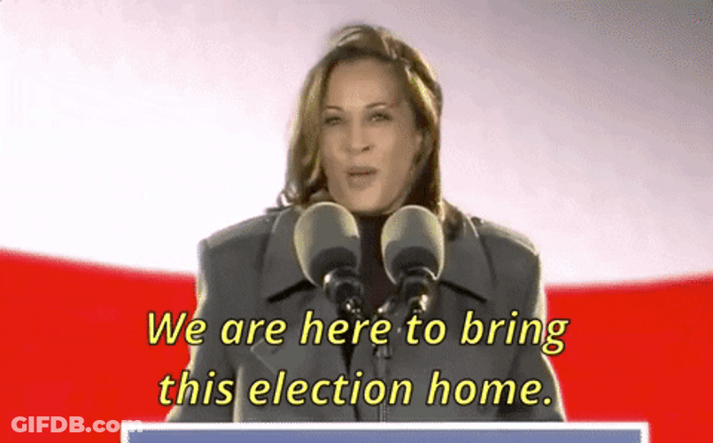 Harris Walz Here To Bring Election Home GIF
