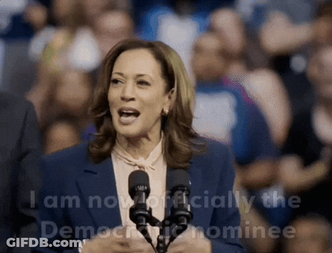 Harris Walz Now Officially Democratic Nominee GIF