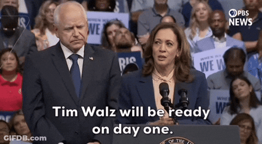 Harris Walz Will Be Ready On Day One GIF